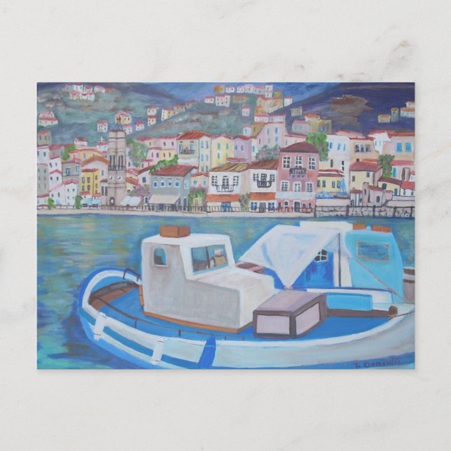 Hydra Island, Grekland Vykort (Framsida)
