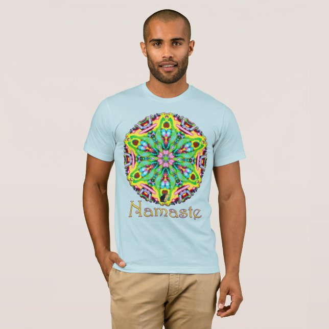 Hydra Namaste Kalejdoskop T Shirt (Hel framsida)