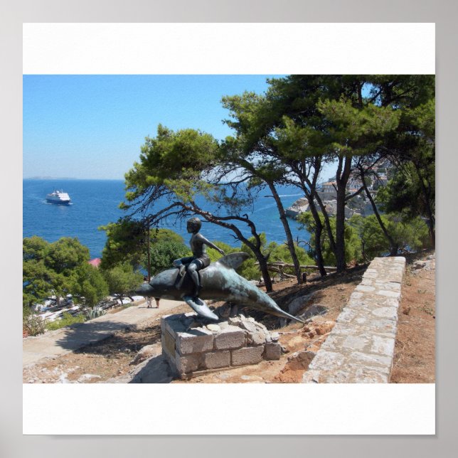 Hydra - Pojken på delfin-03 Poster (Framsidan)