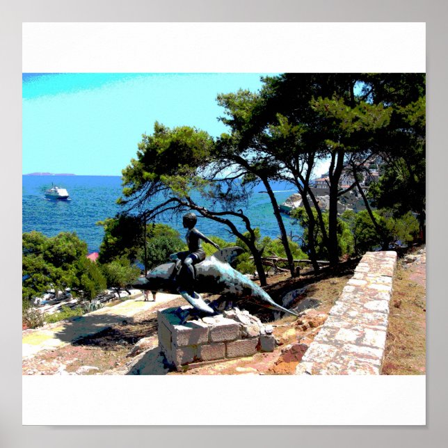 Hydra - Pojken på delfin-04 Poster (Framsidan)