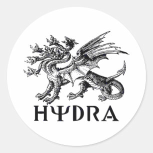 Hydra Runt Klistermärke