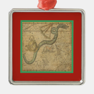 Hydra Vintage Constellation Star Chart jul Julgransprydnad Metall