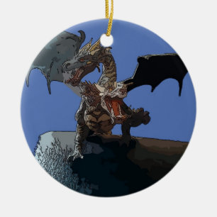 Hydradrake Julgransprydnad Keramik