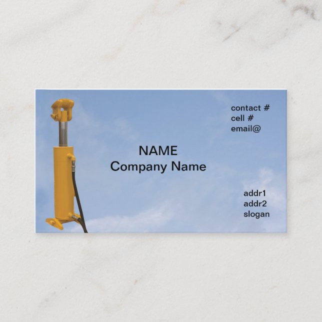 hydralic cylinder visitkort (Framsida)