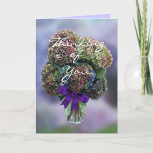 Hydrangea 2385 i Vas - anpassa alla tillfälle Kort