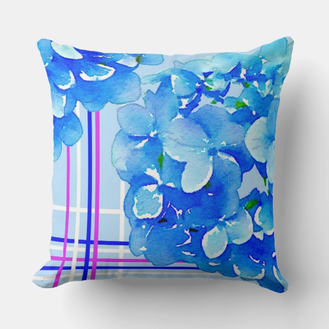 Hydrangea accent cushion kudde (Framsida)