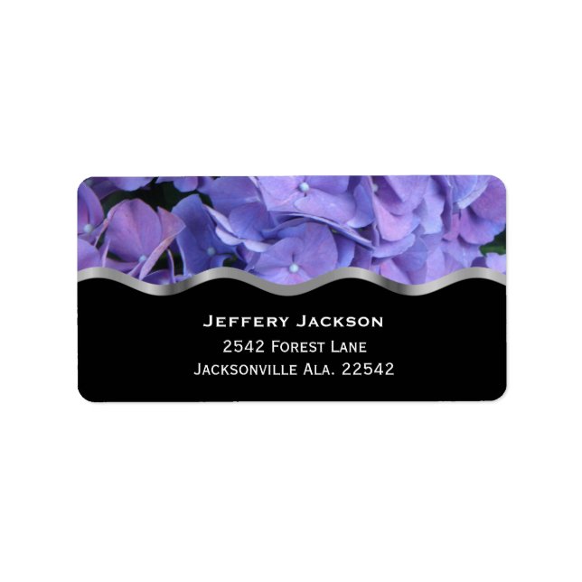 Hydrangea-Adressetiketter Adressetikett (Framsidan)