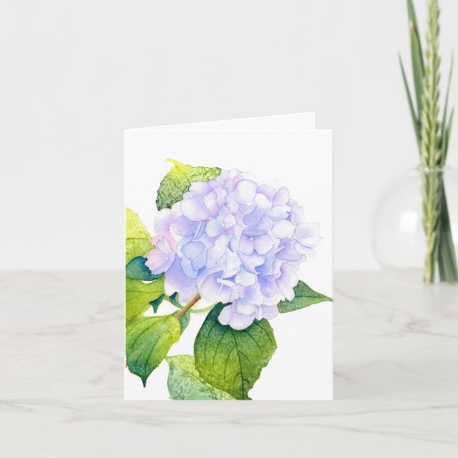 Hydrangea Anteckningskort (Framsida)