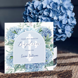 Hydrangea Arch Baptism-inbjudan Inbjudningar
