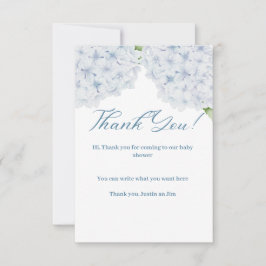 Hydrangea Baby Shower - tackkort Tack Kort