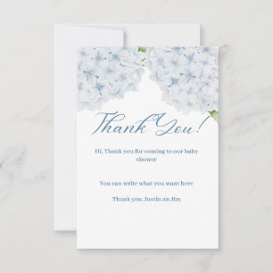 Hydrangea Baby Shower - tackkort Tack Kort