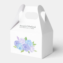 Hydrangea Blå och Ljus Lavendel Bröllop Presentaskar