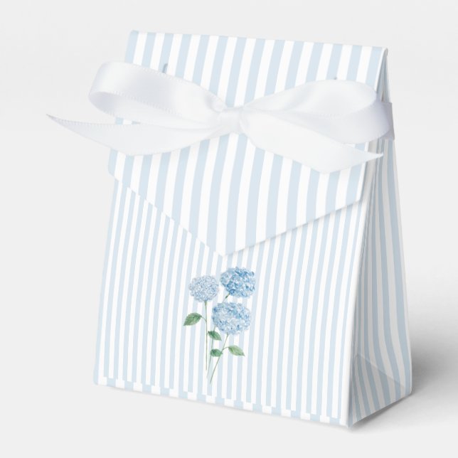 Hydrangea Blå Rand Färdig Presentaskar (Framsidan Sidan)