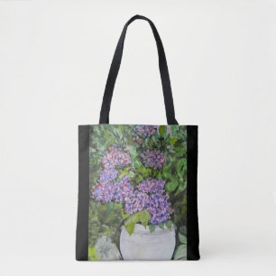 Hydrangea Blomma Stortaxerväska Tygkasse