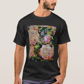 Hydrangea Blommar Dekorativ Blommigt K Fillrar T Shirt