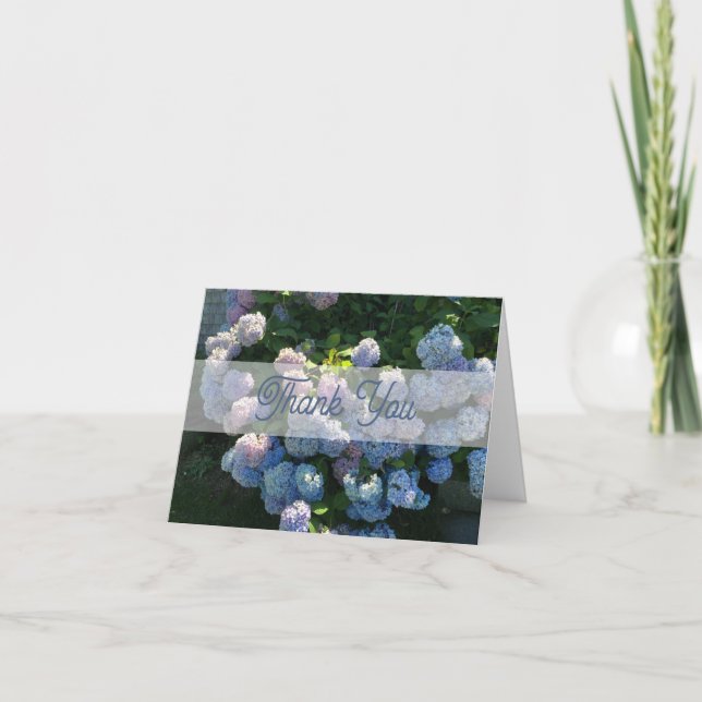 Hydrangea Blommig Tack Kort (Framsida)