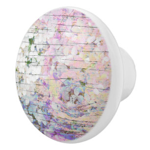 Hydrangea Blommigt Chic Rosa Land Vintage Knopp