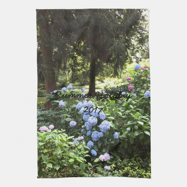 Hydrangea Blommigt Träd Natur Fotografi Kökshandduk (Vertikal)