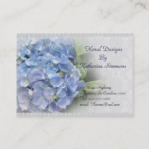 Hydrangea blommor, affärskort visitkort