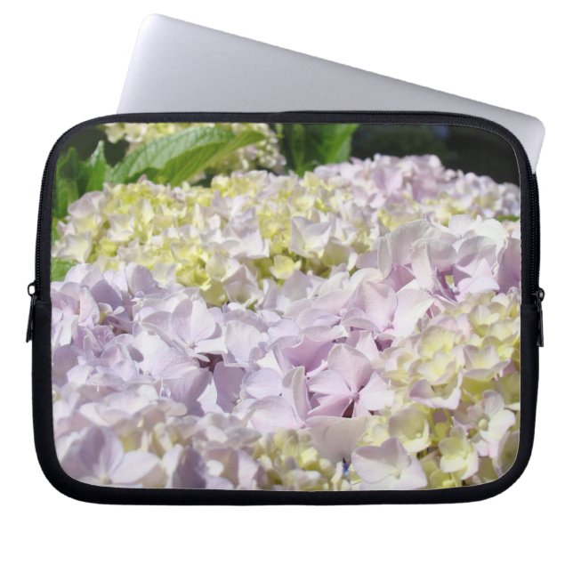 Hydrangea Blommor dator Bärbar datorslida väska Bl (Framsidan)