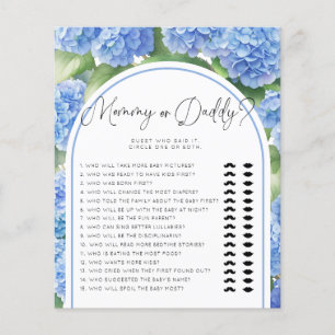 Hydrangea Blommor Mamma eller Pappa Baby Shower Sp