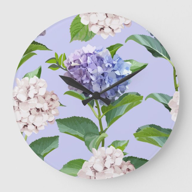 Hydrangea-blommor: multifärgad blommigt struktur. stor klocka (Framsida)