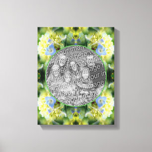 Hydrangea Blommor Ram Skapa Ditt Eget Foto Canvastryck