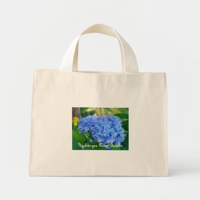 Hydrangea Blomster Trädgård Totebag Väskor present (Framsidan)
