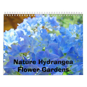 Hydrangea-Blomsterträdgårdar Fotografi Kalender