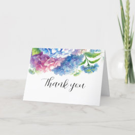 Hydrangea Blue Blommigt Bröllop Tack