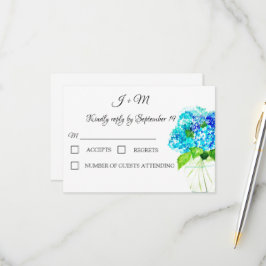 Hydrangea Blue Blommigt Rustic blommor Modern OSA