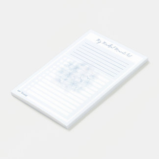 Hydrangea Blue "My Mindful Moments Lists" av LeahG Post-it Block