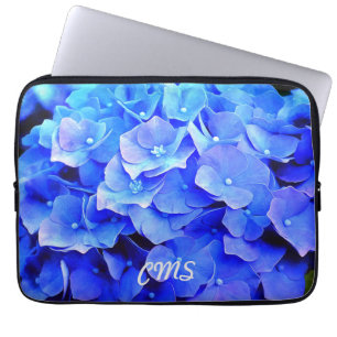 Hydrangea Blues Personlig Laptop Fodral