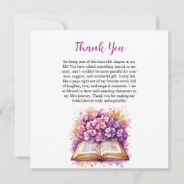 Hydrangea Bok Tema Tacksamhetskort Tack Kort