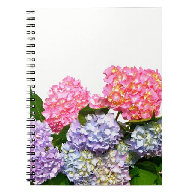 Hydrangea Bouquet Anteckningsbok Med Spiral (Framsidan)