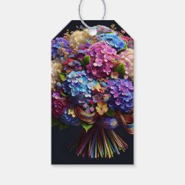 Hydrangea bouquet, av Natasha Us Presentetikett