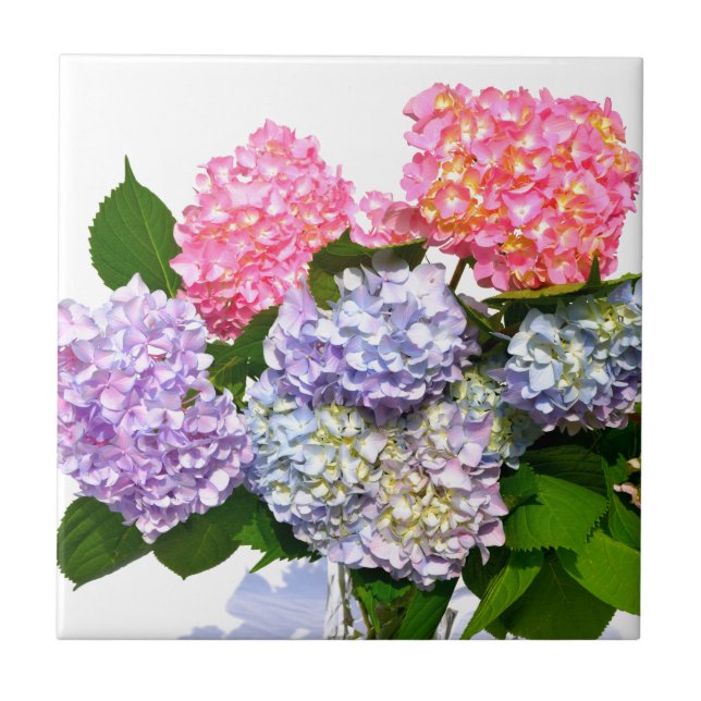 Hydrangea Bouquet Kakelplatta (Framsidan)