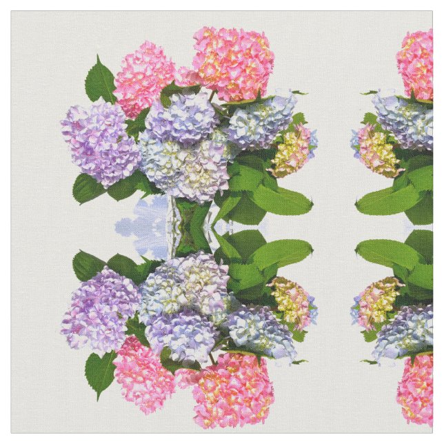 Hydrangea Bouquet Tyg (Närbild)