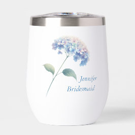 Hydrangea Bridesmaid Vin Tumbler