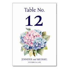 Hydrangea Bröllop Bordsnummer