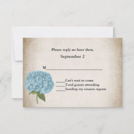 Hydrangea-Bröllop OSA-kort för Chic OSA Kort
