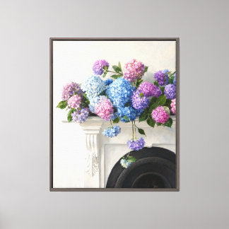Hydrangea Cascade Canvastryck