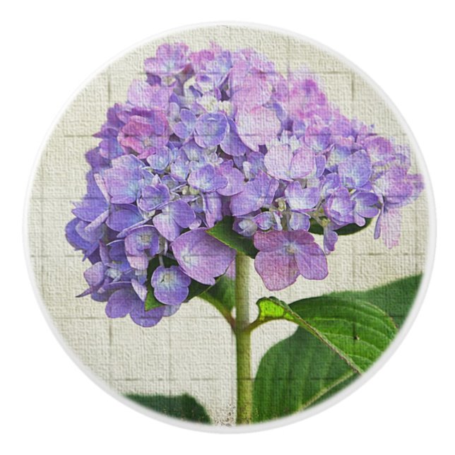 Hydrangea Ceramic Knob Knopp (Framsidan)