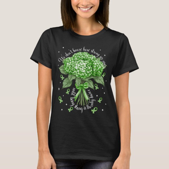 Hydrangea Cerebral Palsy Strong är det enda altern T Shirt (Framsida)