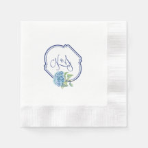 Hydrangea cocktail-blöjor för Kristen & Jonathan