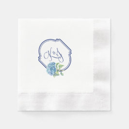 Hydrangea cocktail-blöjor för Kristen & Jonathan Pappersservett