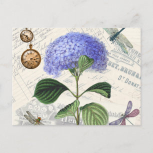 Hydrangea Collage Vykort