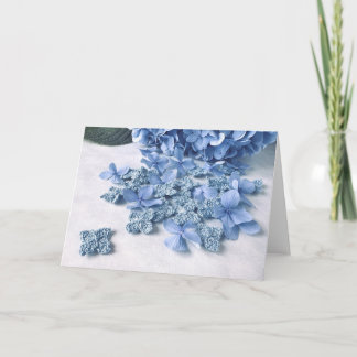 Hydrangea Crochet Card Kort