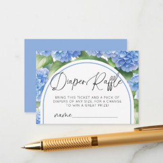 Hydrangea Det är en daglig Raffle Baby Shower Tilläggskort