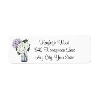 Hydrangea Dreams Returetiketters Returadress Etikett